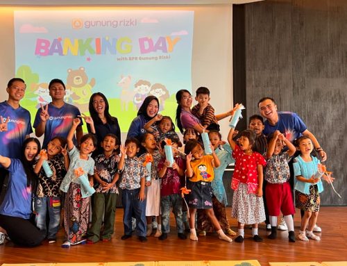 Banking Day BPR Gunung Rizki bersama TK PL Servatius Gunung Brintik